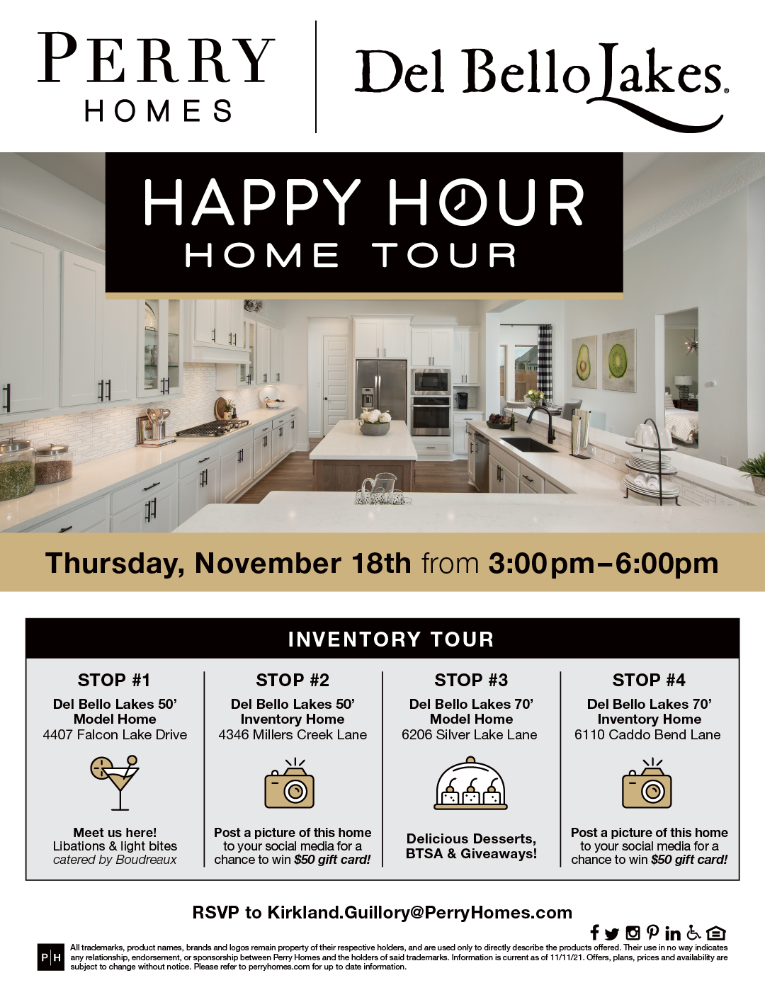 Perry Homes Happy Hour Home Tour