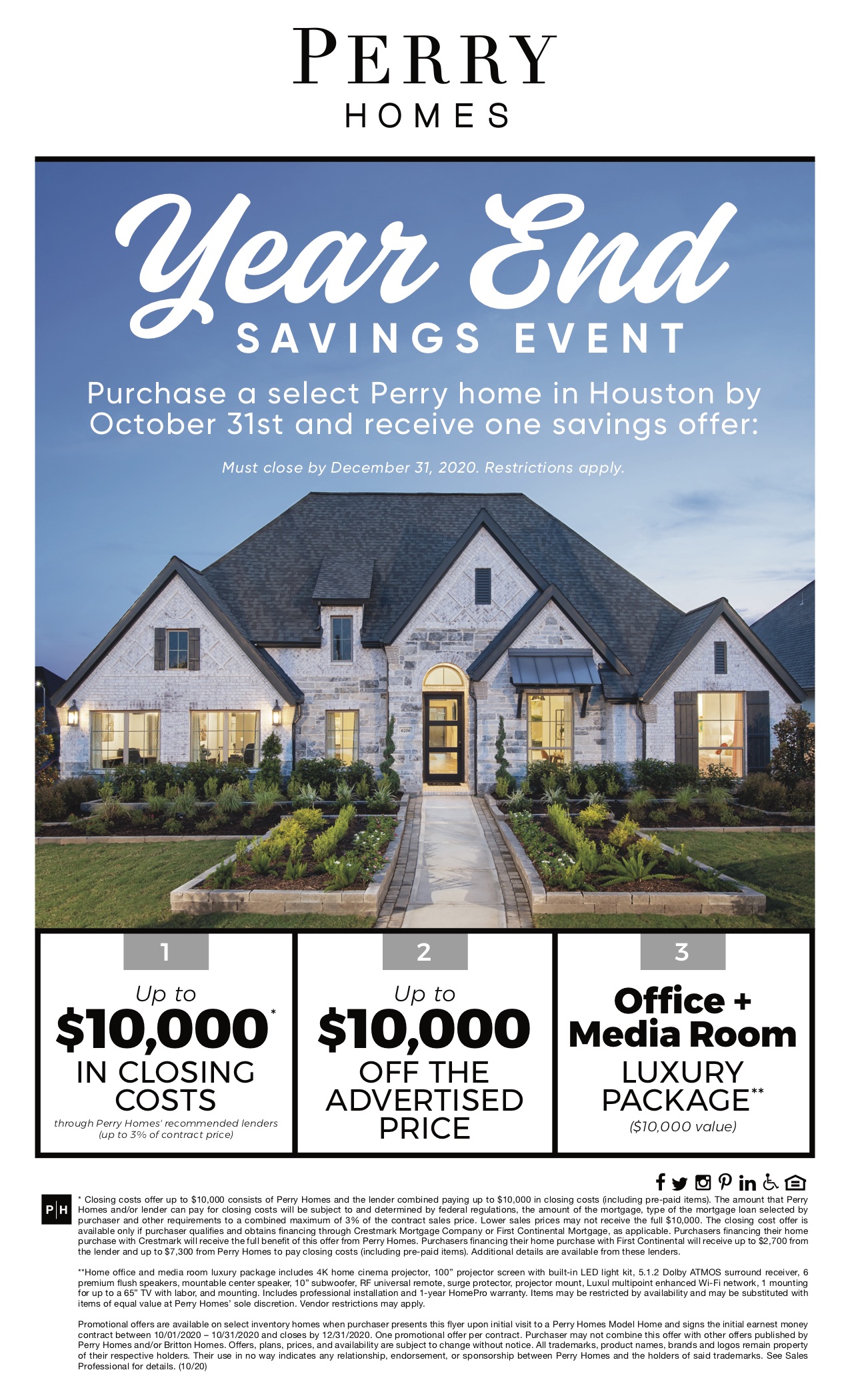 Perry Homes Year End Sales Event