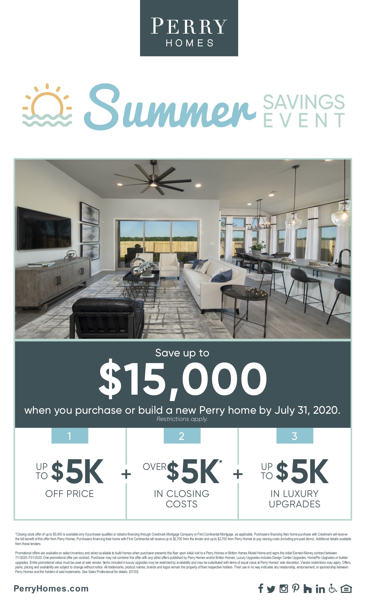 Perry Homes Summer Savings Event